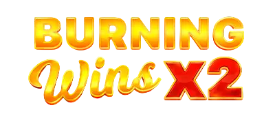 Burning Wins x2 slot logo