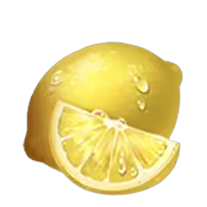 Lemon fruit symbol from the Burning Wins x2 paytable