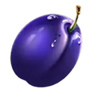 Plum fruit symbol from the Burning Wins x2 paytable